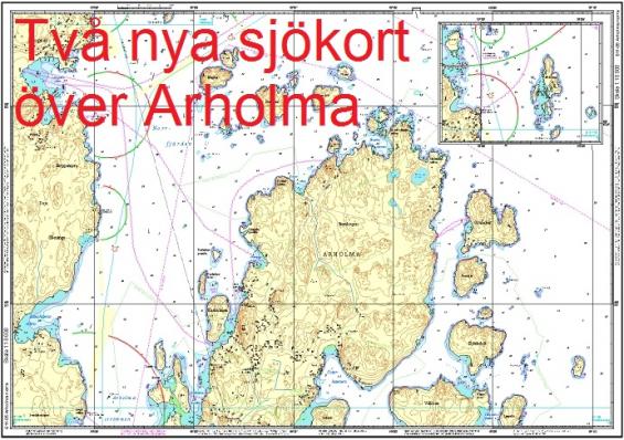 Arholma nord och Arholma syd är två av många andra nyheter från Hydrographica.