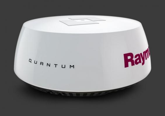 Raymarines nya Quantum CHIRP radar sänder trådlöst via WIFI till bildskärmen. Endast strömkabel behövs till radomen.