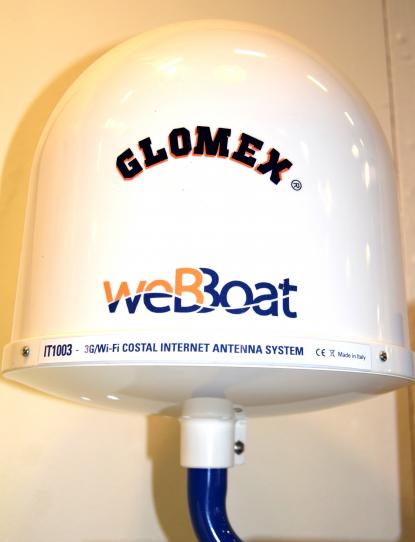 Glomex webboat-antenn finns nu även för 4G.