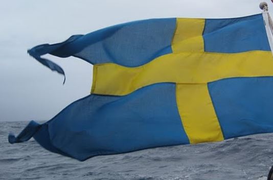 Svenska fartyg ska föra svensk flagg. Denna tvåtungade flagga är ingen svensk flagga.