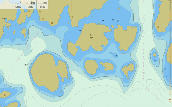 Så här såg det under några månader. Grundet var bortplockat.