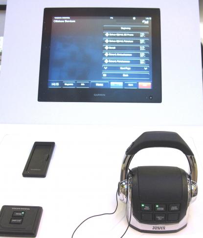 Volvo Penta samarbetar med Garmin. Här ses delar av Glass Cockpit.