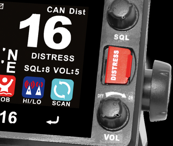 För att nödknappen distress alert ska fungera måste din VHF ha ett tillstånd från Post & Telestyrelsen och ett inprogrammerat MMSI-nummer.